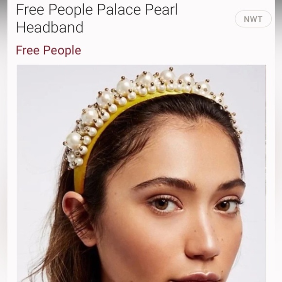 COPY - Free People Velvet Pearl Headband. Brand new - Picture 6 of 9